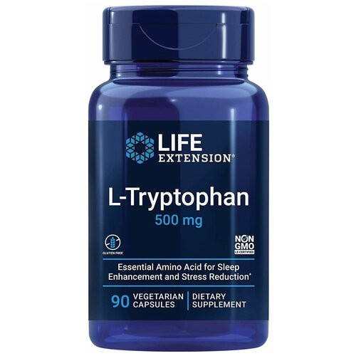   Life Extension L-Tryptophan (L-) 500  90    -     -,    