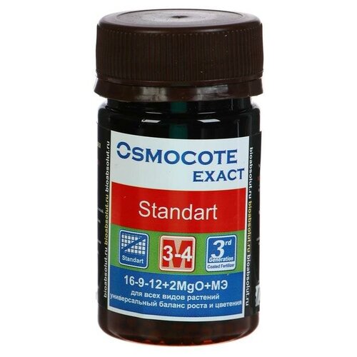    Osmocote Exact Standard, 3-4   , NPK 16-9-12+2MgO+, 50    -     -,    