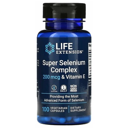   Life Extension Super Selenium Complex 200 mcg & Vitamin E (C  . ) 100  (Life Extension)   -     -,    