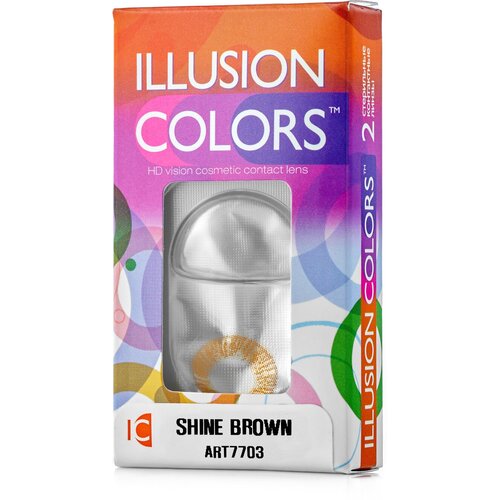     ILLUSION Colors Shine, 2 ., R 8,6, D -1, brown   -     -,    