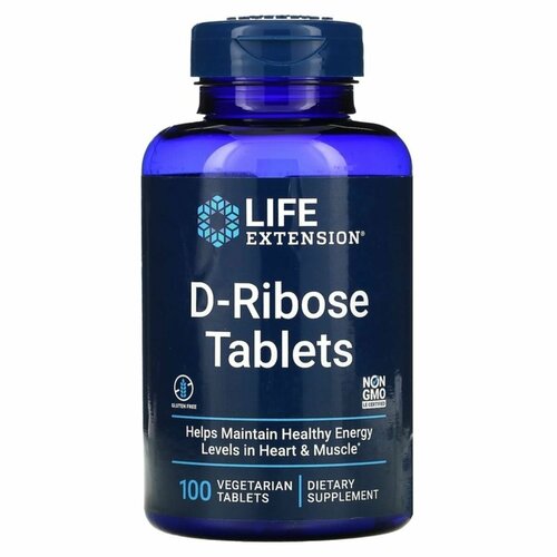   Life Extension D-Ribose Tablets, - 100    -     -,    