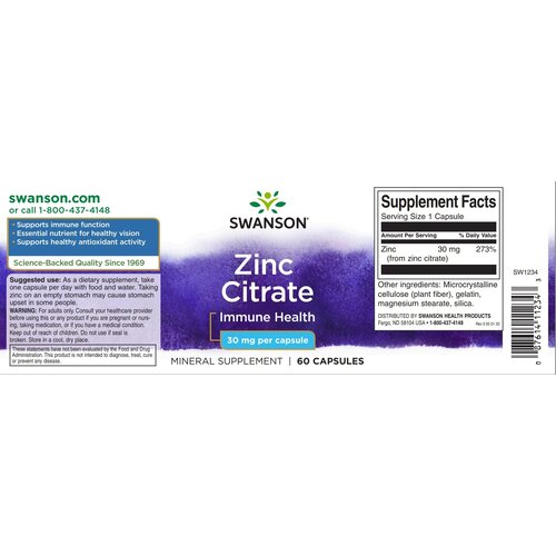   Zinc Citrate, 30 , 100 , 60 , 60 .   -     -,    