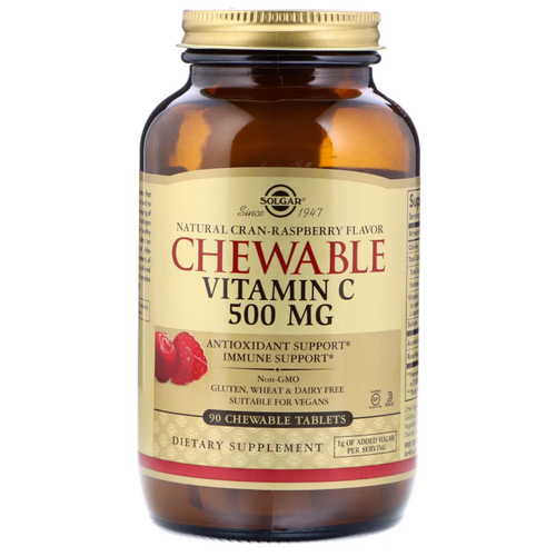   Solgar Chewable Vitamin C Natural Cran-Raspberry Flavor . ., 500 , 250 , 800 , 90 .,    -     -,    