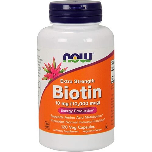   NOW Biotin 10 mg (10.000 mcg) 120     -     -,    