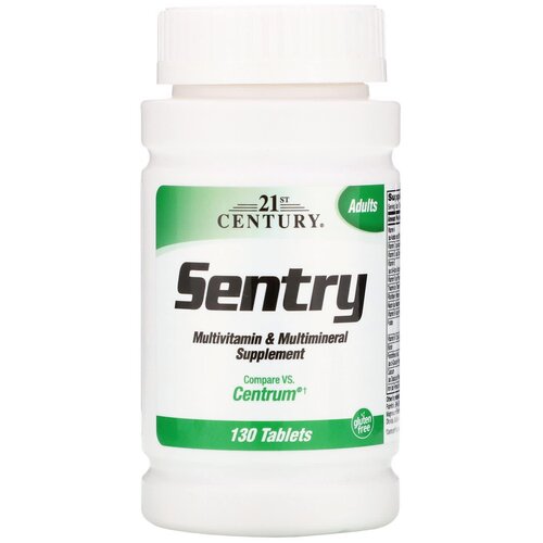    21st Century Sentry Multivitamin & Multimineral Supplement, 120 , 130 .   -     -,    