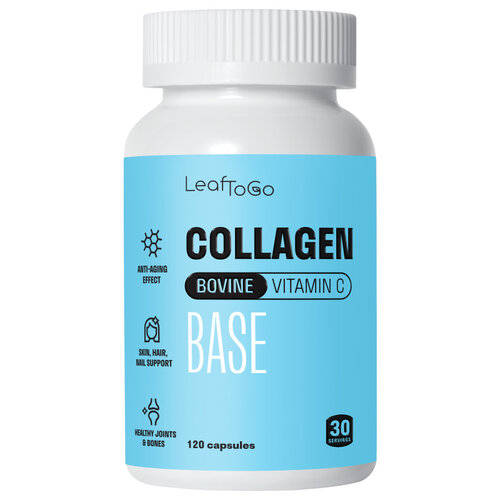   LeafToGo Collagen Bovine Vitamin C . , 120 .   -     -,    