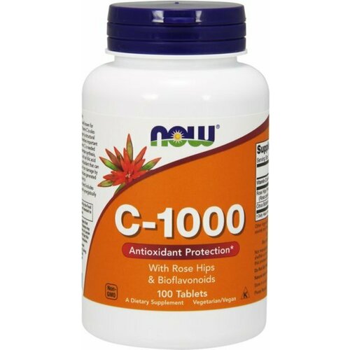   NOW C-1000 with Rose Hips & Bioflavonoids (     ) 100    -     -,    