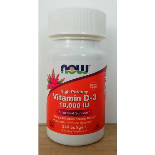   NOW Vitamin D3 10000 IU, 240   3 10000 , 240    -     -,    