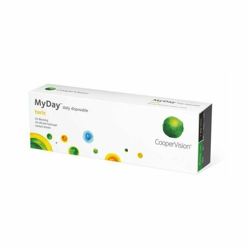     CooperVision MyDay daily disposable toric, 30 ., R 8,6, D +3,5,CYL:-2,25,A:180, , 1 .   -     -,    