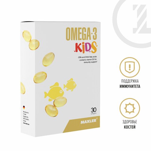   -3   +  D3   Maxler Omega-3 Kids 30 .   -     -,    