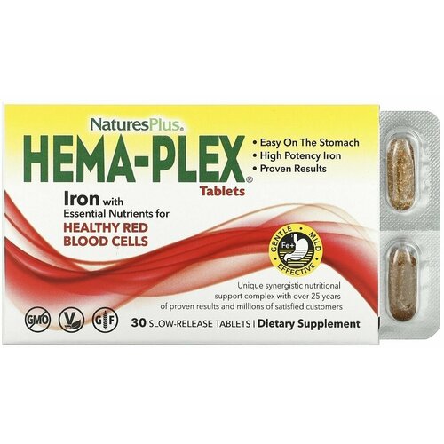   NaturesPlus, Hema-Plex, 30       -     -,    