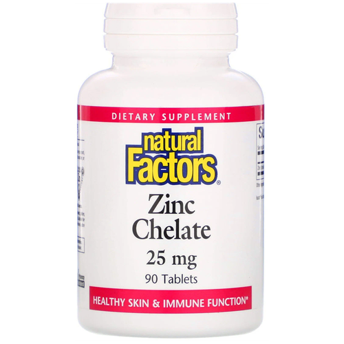    Natural Factors Zinc Chelate, 180 , 25 , 90 .   -     -,    