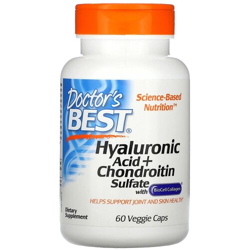    Doctor's Best Hyaluronic Acid + Chondroitin Sulfate with BioCell Collagen ., 110 , 60 .   -     -,    