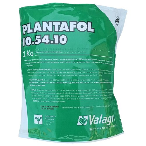    Valagro PLANTAFOL 10-54-10, 1 , 1000 , 1 .   -     -,    