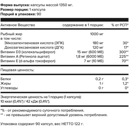   Omega 3 + A + D3 + E ., 122 , 90 .   -     -,    