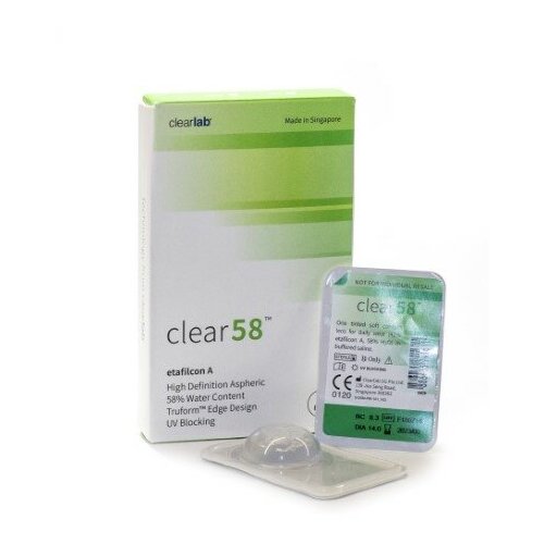     Clearlab Clear 58, 14 , 6 ., R 8,7, D -3,25, , 1 .   -     -,    