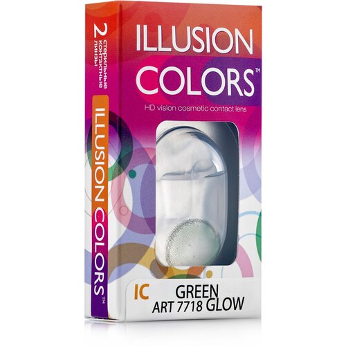     ILLUSION olors Glow, 2 ., R 8,6, D -1,5, green   -     -,    