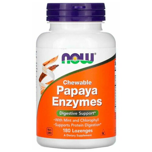   NOW Foods Papaya Enzyme Chewable (180 . )   -     -,    