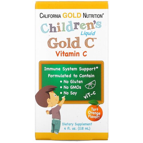   California Gold Nutrition Children's Liquid Gold Vitamin C ., 118 ,    -     -,    