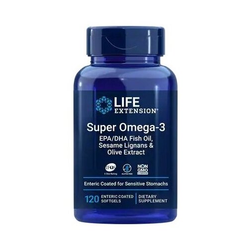    Life Extension Super Omega-3 EPA/DHA with Sesame Lignans & Olive Extract, 150 , 120 .   -     -,    