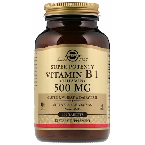    B Solgar Vitamin B1 (Thiamin) 500 mg 100    -     -,    