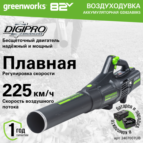     Greenworks . 2407007UB, 82V, ,  1 5      -     -,    