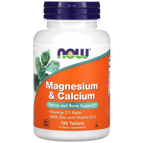    NOW Magnesium & Calcium with Zinc and Vitamin D3, 270 , 100 .   -     -,    