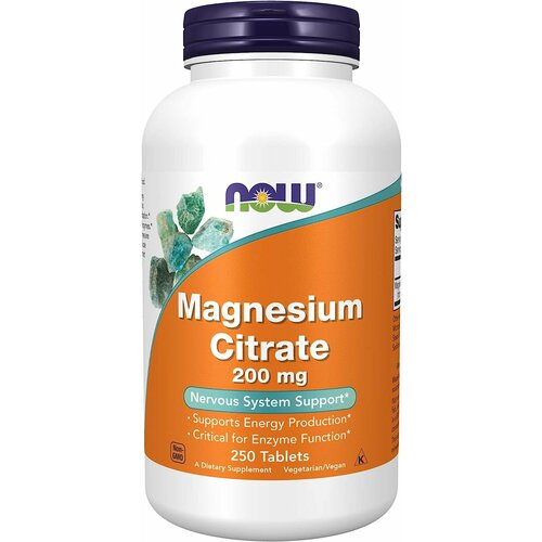   NOW Magnesium Citrate 200  250  /    200  250    -     -,    