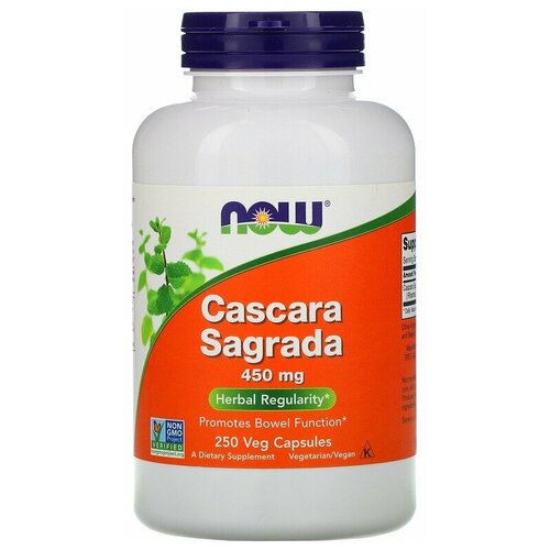   NOW Cascara Sagrada 450 mg 250     -     -,    