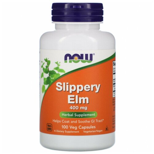   NOW Slippery Elm 400 mg -   100     -     -,    