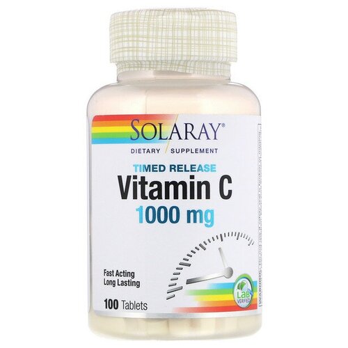    Solaray Vitamin C Timed Release, 180 , 1000 , 100 .   -     -,    