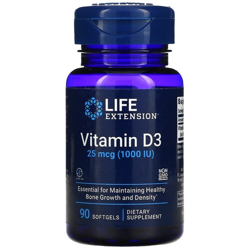    Life Extension Vitamin D3, 50 , 100 , 1000 ME, 90 .   -     -,    