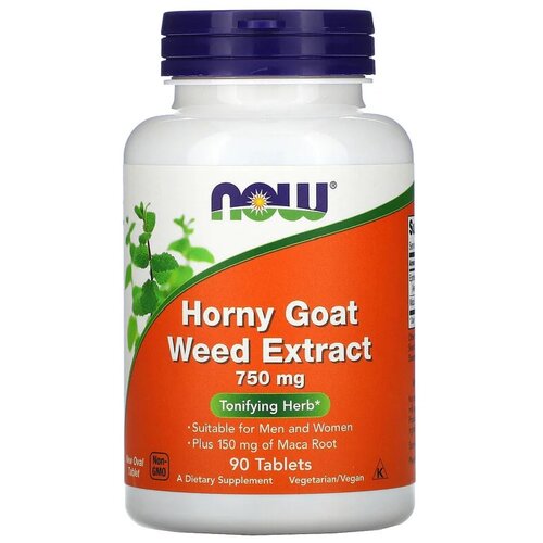    NOW Horny Goat Weed extract, 190 , 750 , 90 .   -     -,    