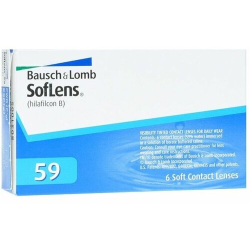     Bausch & Lomb SofLens 59, 6 ., R 8,6, D -1,5   -     -,    