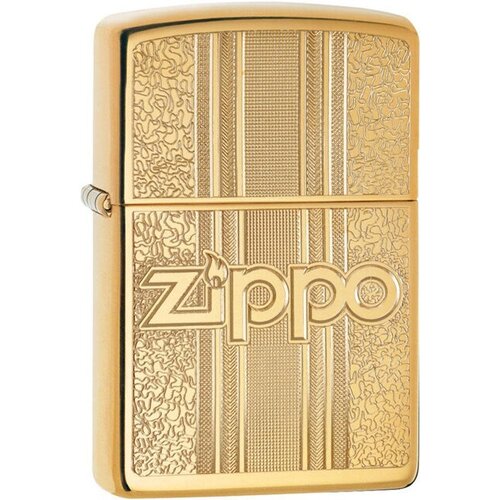    Zippo 29677  Pattern Design High Polish Brass   -     -,    