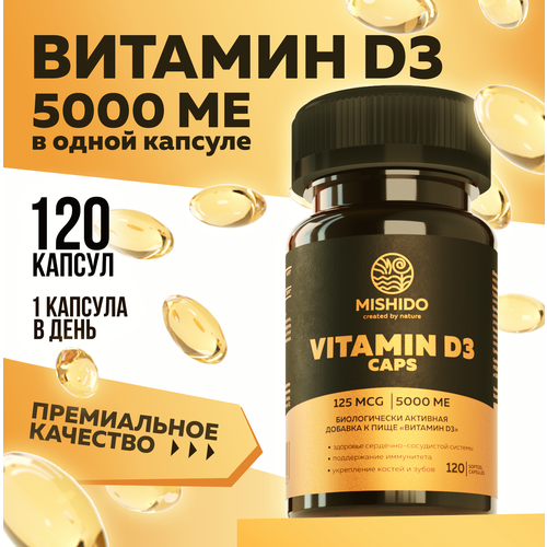    , 3 D3 5000 ME 120  MISHIDO Vitamin D 3 3     , ,         -     -,    