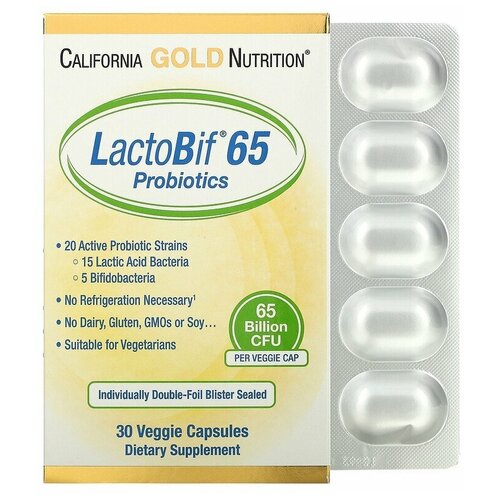   LactoBif Probiotic ( 65  ) 30  (California Gold Nutrition)   -     -,    