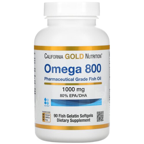   California Gold Nutrition Omega 800 Fish oil ., 180 , 90 .   -     -,    