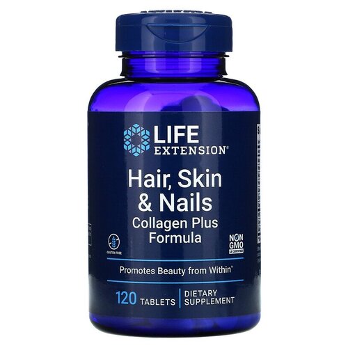    Life Extension Hair Skin & Nails Collagen Plus Formula, 120 .   -     -,    