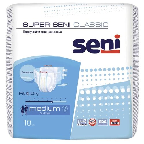      SUPER SENI CLASSIC MEDIUM ( 75-110 ), 10 .   -     -,    