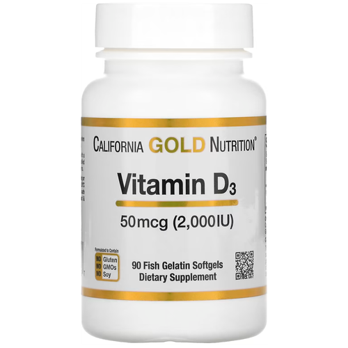    California Gold Nutrition Vitamin D3, 100 , 2000 ME, 90 .   -     -,    