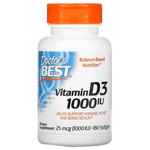   Doctor's Best Vitamin D3 ., 1000 ME, 80 , 180 .   -     -,    