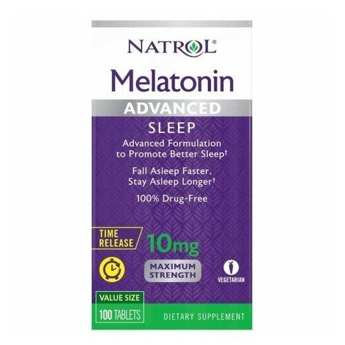    Natrol Melatonin Advanced Sleep Time Release, 10 , 100 .   -     -,    