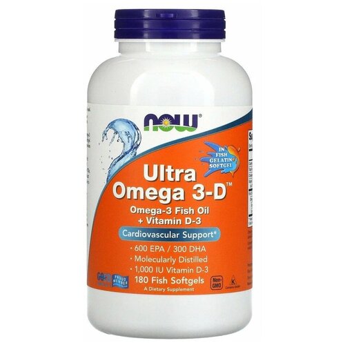    NOW Ultra Omega 3-D, 250 , 180 .   -     -,    