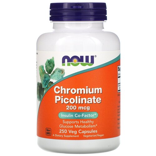    NOW Chromium Picolinate, 190 , 100 , 200 , 250 .   -     -,    