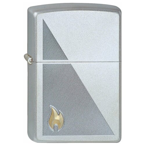      ZIPPO Classic 205 Zippo Flame   Satin Chrome   -     -,    