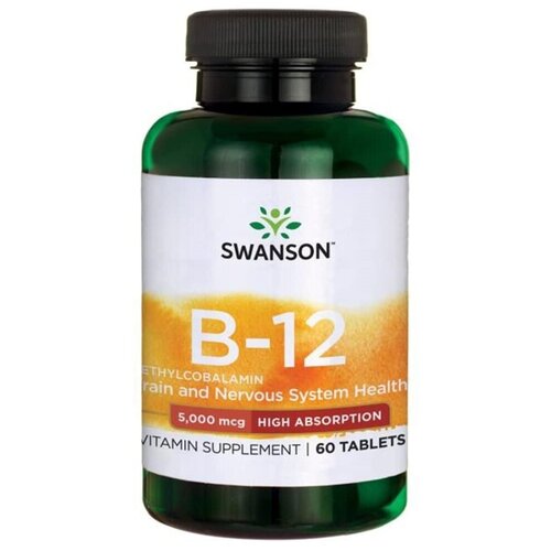   Swanson Vitamin B12 5000  60  (Swanson)   -     -,    