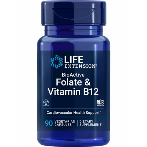   Folate & Vitamin B12 BioActive (  ) 90   (Life Extension)   -     -,    