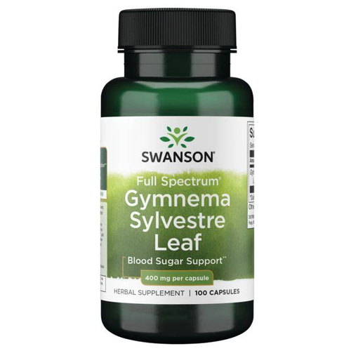   Swanson Gymnema Sylvestre Leaf 400 mg Full Spectrum (   400 ) 100  (Swanson)   -     -,    