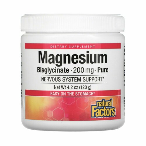     Natural Factors Magnesium Bisglycinate, 200 , 120  50    -     -,    